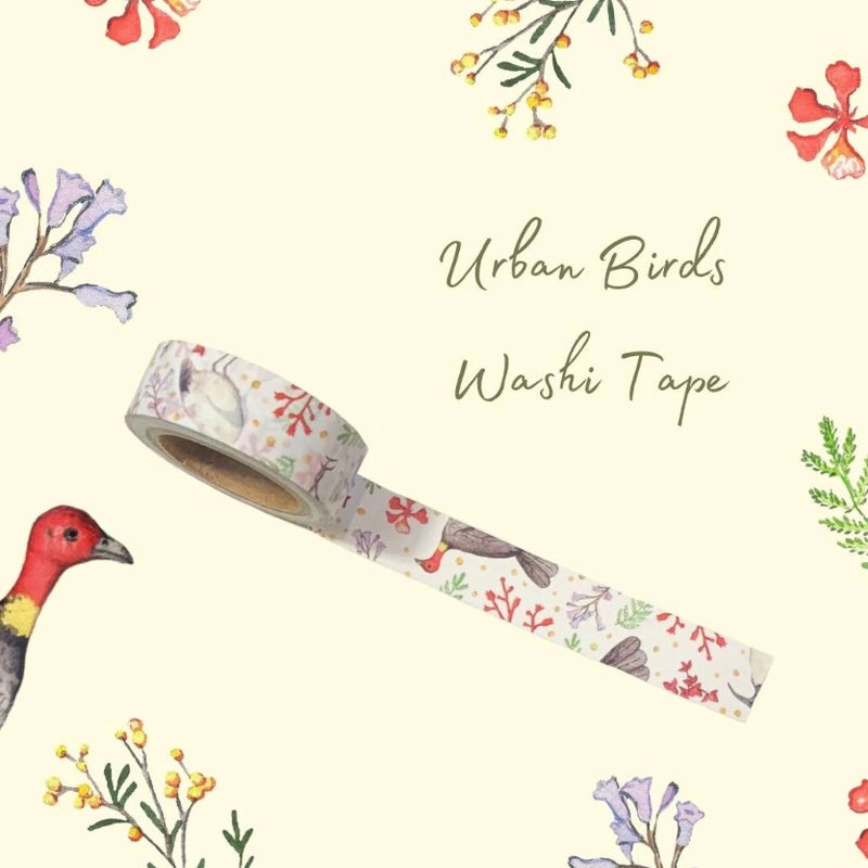Urban Birds - White | Washi