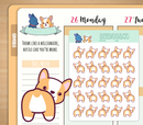 Nubby Corgi Butt | Sticker Sheet
