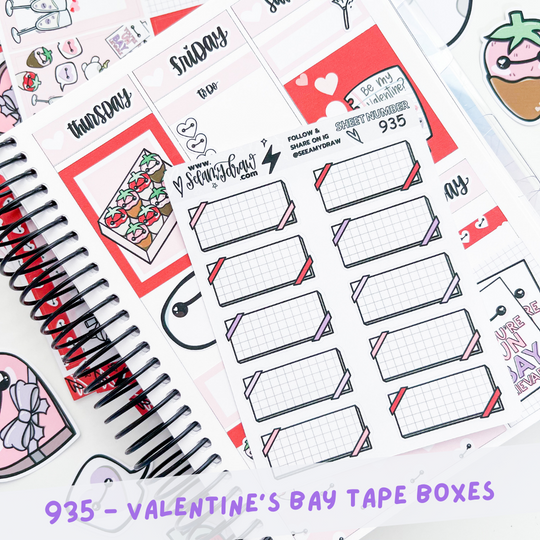 Valentine's Bay Boxes | Sticker Sheet