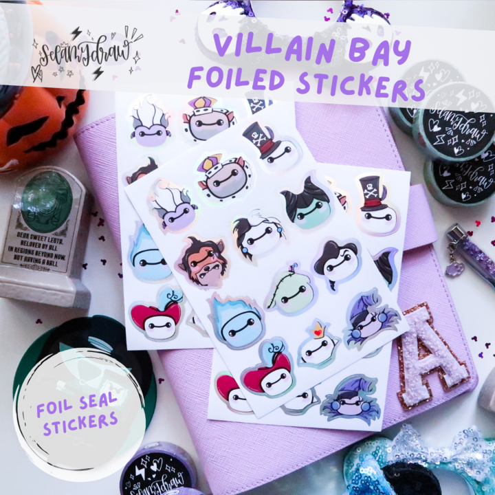 Villain Bay | Foiled Stickers