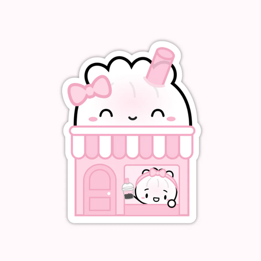 Dimsum Town - Steamie's Boba Shop | Vinyl Sticker