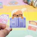 Dimsum Town - Crabby's Library | Vinyl Sticker