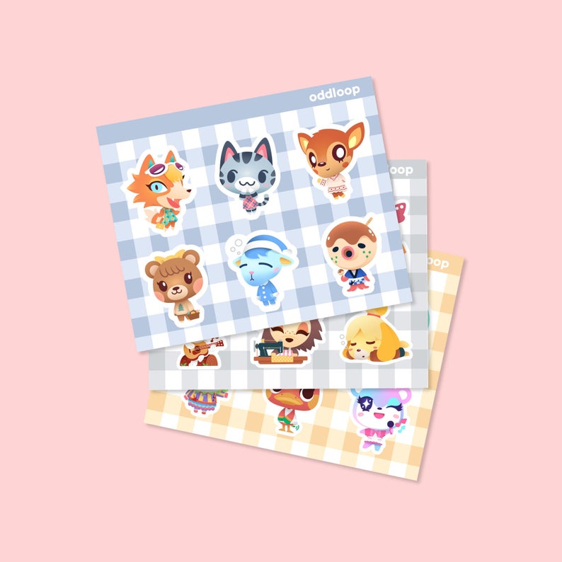Animal Crossing Characters | Vinyl Sticker Sheet