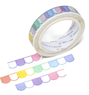 Dimsum Town - Rainbow Scallops | Diecut Washi