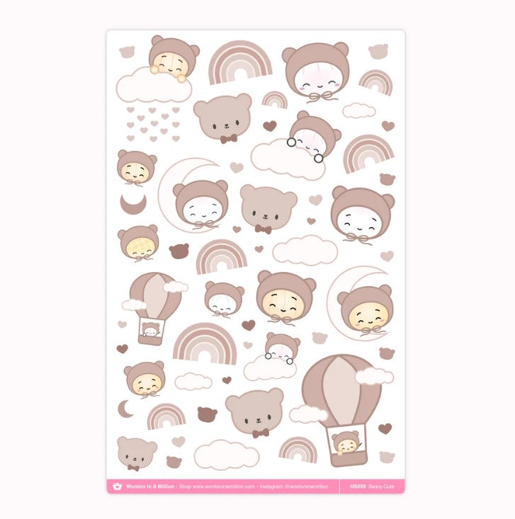 Beary Cute | Washi Stickers