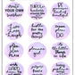 Little Watercolour Quotes | Sticker Sheet