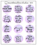 Little Watercolour Quotes | Sticker Sheet