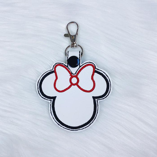 Minnie Feltie Snap-Tab Charm