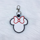 Minnie Feltie Snap-Tab Charm