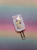 White Daisys Mason Jar | Planner Clip