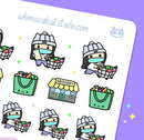 Winter Grocery Shopping | Sticker Sheet