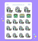 Winter Grocery Shopping | Sticker Sheet