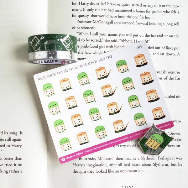 Wizard Houses - Slytherin | Washi (Set of 2)
