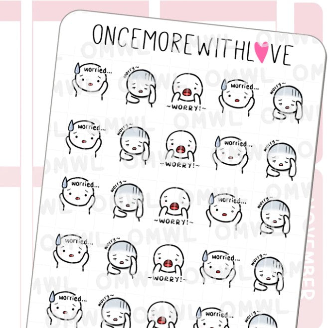 Worry | Sticker Sheet