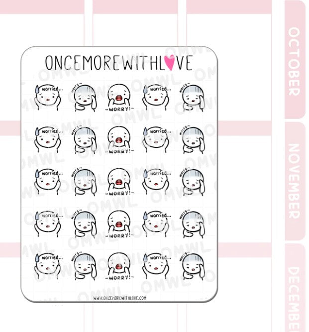 Worry | Sticker Sheet