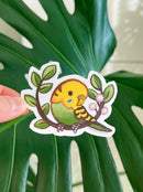 Green Yellow Budgie Parakeet | Vinyl Sticker