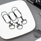 Yin & Yang Wonton (Black) | Paperclip Bookmark