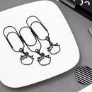 Yin & Yang Wonton (Black) | Paperclip Bookmark