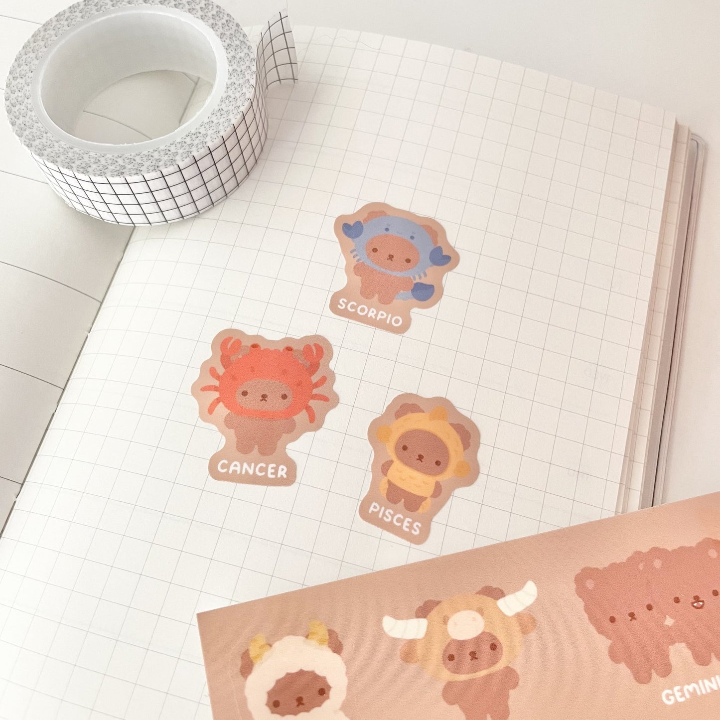 Zodiac Teddy | Sticker Sheet